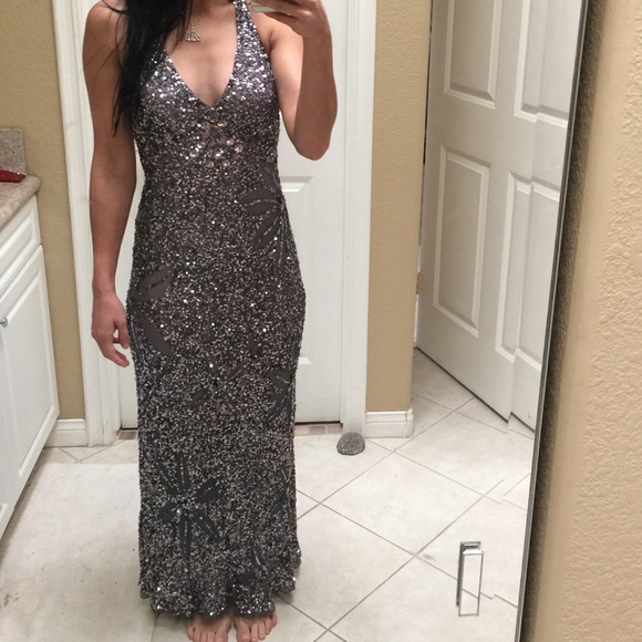 Silver sequence dress