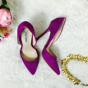 Steve Madden Suede Heels (Purple)