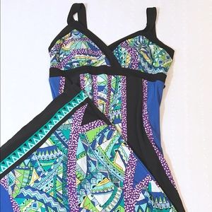 AB Studio Multicolored Maxi Dress size Large