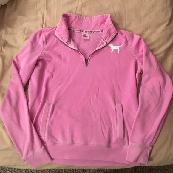 PINK Half Zip Sweater