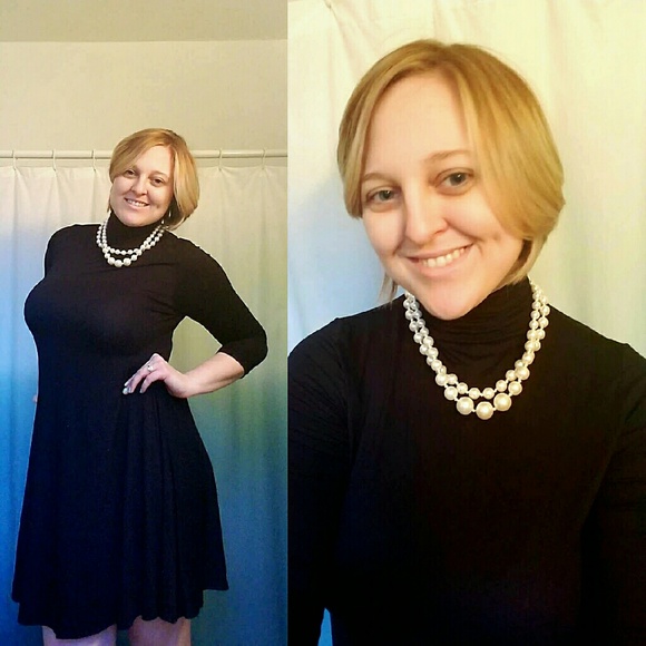 Last one~Black Mock neck tunic/dress - Picture 3 of 3
