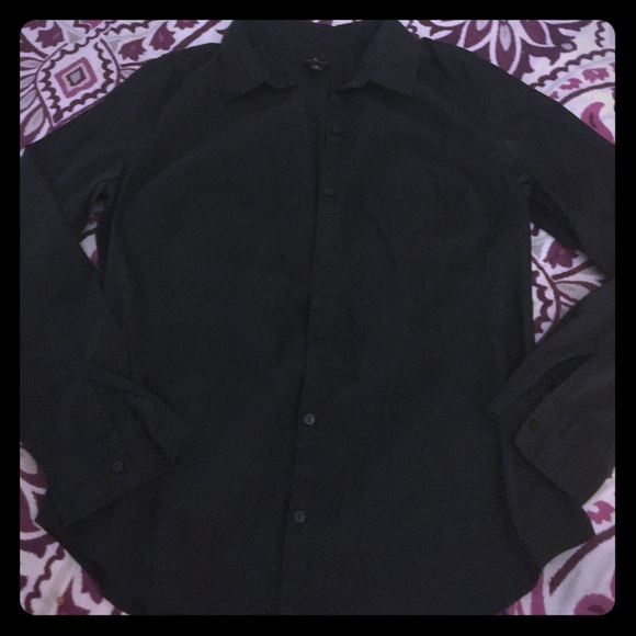 Black button down