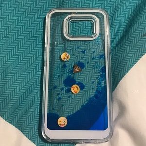 Galaxy s6 liquid emoji case