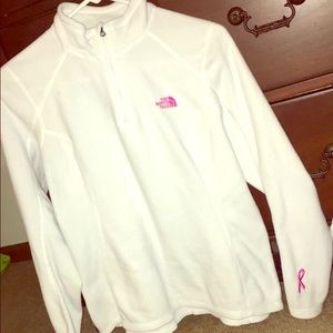 White North Face fleece