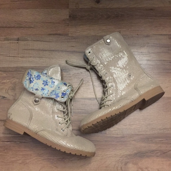 justice combat boots