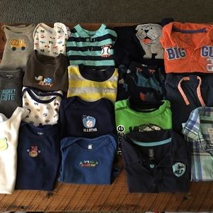 Large bundle of boys 12 mo clothes