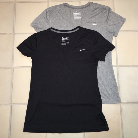 2 Nike Dri-Fit regular fit workout tees