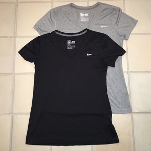 2 Nike Dri-Fit regular fit workout tees