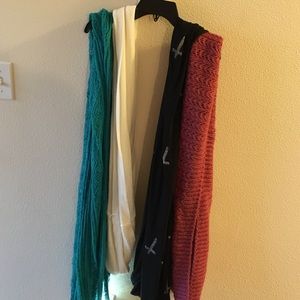 4 scarfs