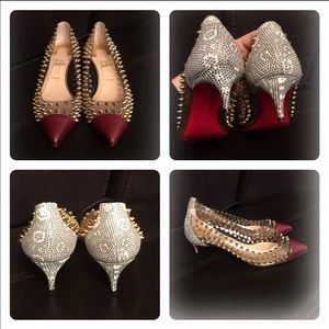 Christian Louboutin spiked kitten heels
