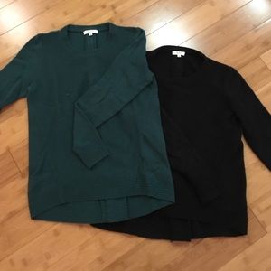 TWO COLORS Madewell sweater with back zipper