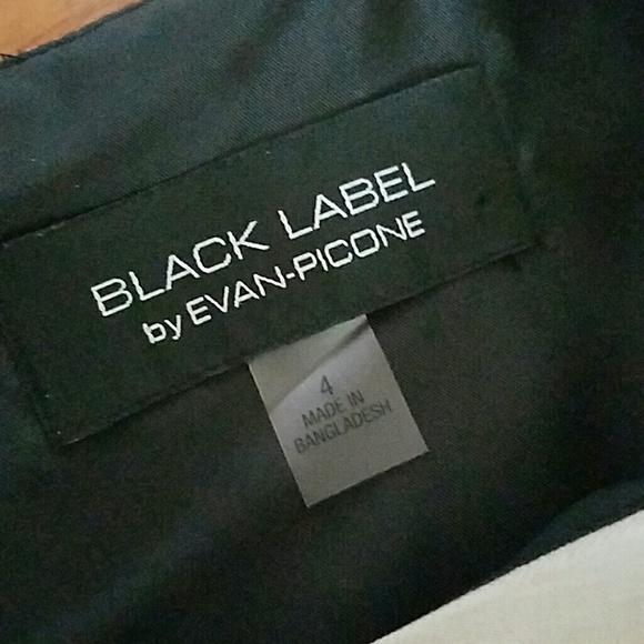 Black Label by Evan-Picone Sleeveless Framed Dress - Picture 3 of 3