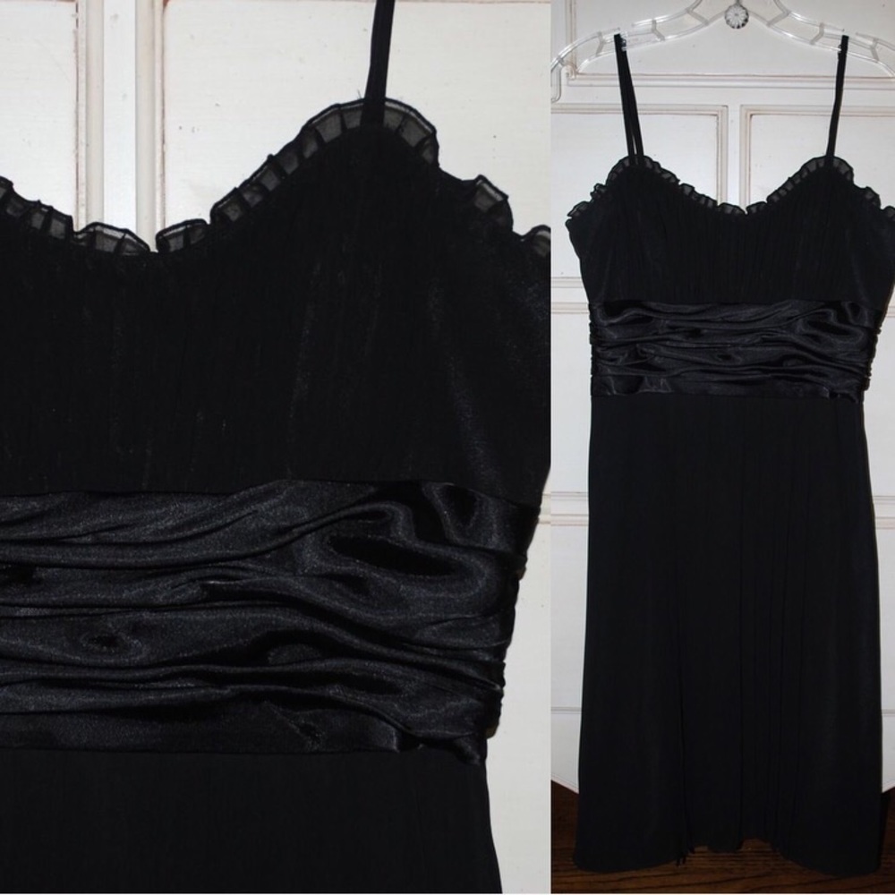 Democracy Black Spaghetti Strap Dress