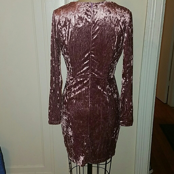 LAST 1! 🎉HP🎉 ~Sz Sm~ Pink Crushed velvet dress - Picture 2 of 4