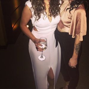 ASOS White Cut Out Event Dress