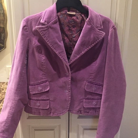 Blazer jacket adorable ruff hewn.