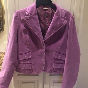 Blazer jacket adorable ruff hewn.