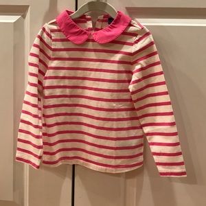 Gap pink and white striped shirt.  NWT