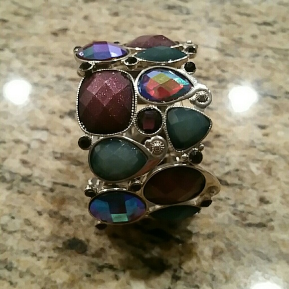 New purple and turquoise cuff
