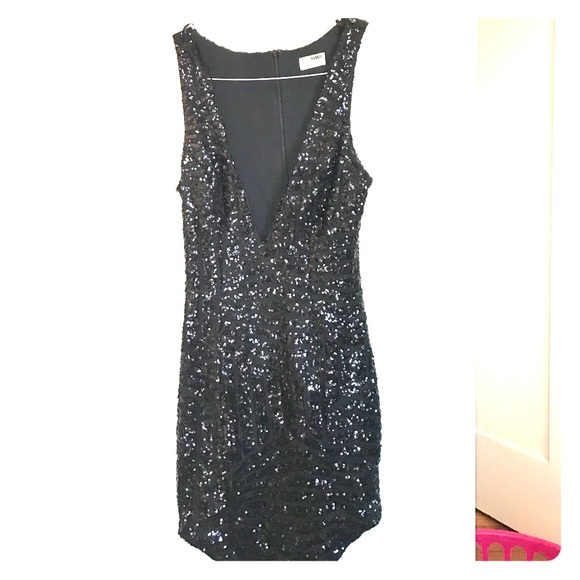 Sequin body con party dress