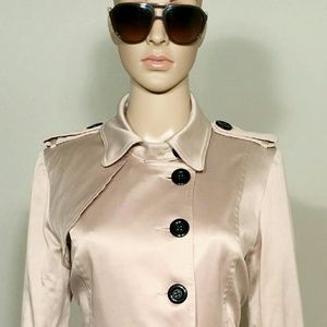 Forever 21 Womens Cream Button Short Coat
