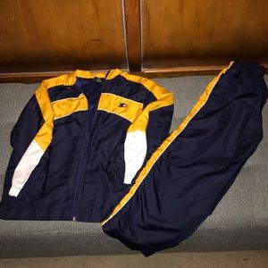 Starter boys' 2 piece warmup gently used size 6-7