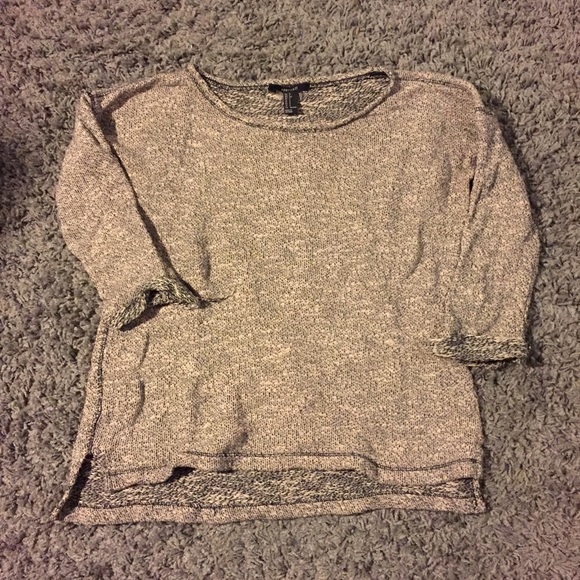 Grey knot sweater