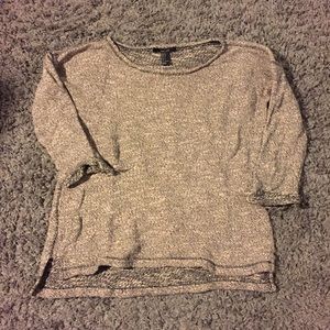 Grey knot sweater