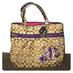 Coach Poppy Glam Tote