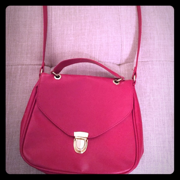 Red cross body bag