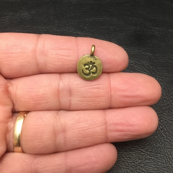 2 Antique Bronze Ohm/OM Charms