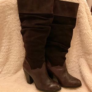 Chocolate Brown Zodiac Leather/Suede Boots