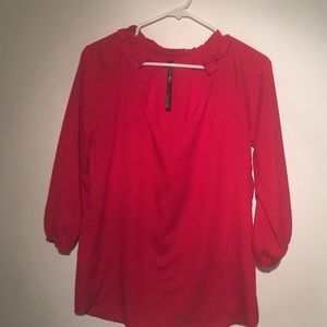 ANTHROPOLOGIE- ReneeC red blouse