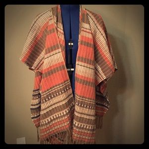 Multi-Color, Patterned Shawl from Maurice's
