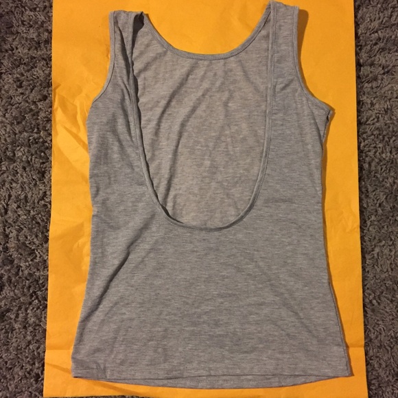 Gray Backless tank