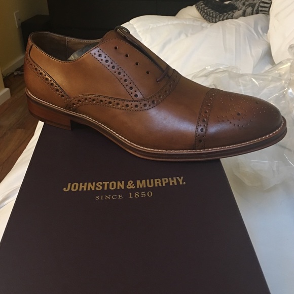 Johnston and Murphy mens leather shoes size 10.5