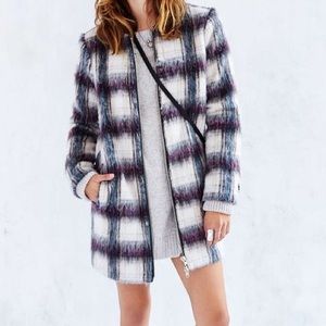 --Kimchi Blue Textured Column Coat--