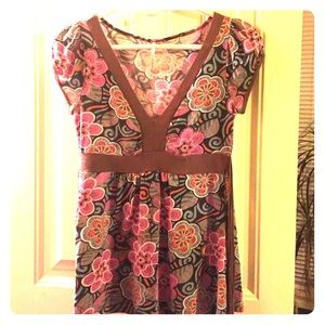 vintage floral print blouse