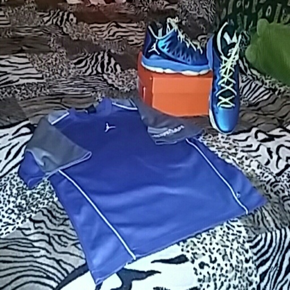 Jordan shirt and shoes bundle