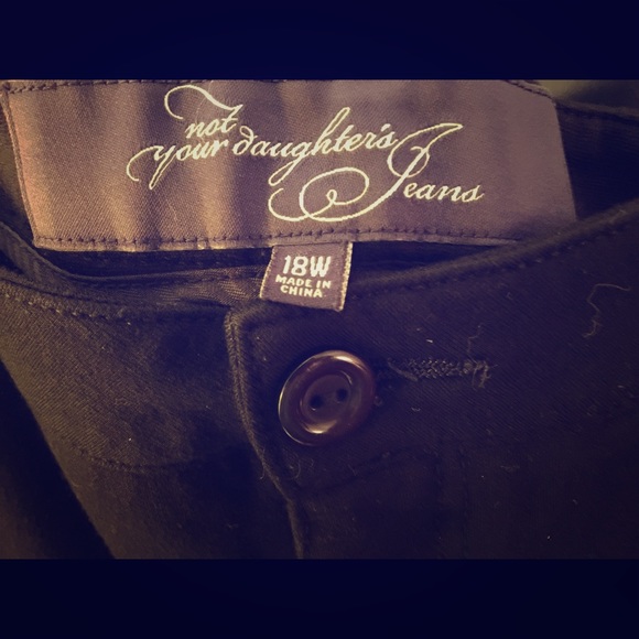 NYDJ Dark Brown Stretch Fabric Jeans~Size 18