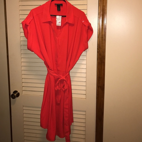 Dresses & Skirts - Lane Bryant shirt dress with belt