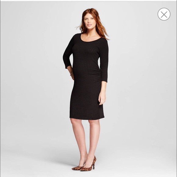 Maternity 🤰1/4 rib sweater dress Liz Lange M