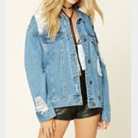 Women's Distressed Jean Jacket