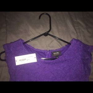 Purple lace dress NWT