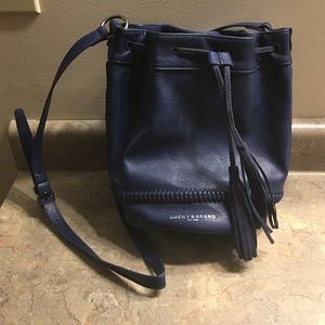 Royal blue bucket purse by Lucky Brand!