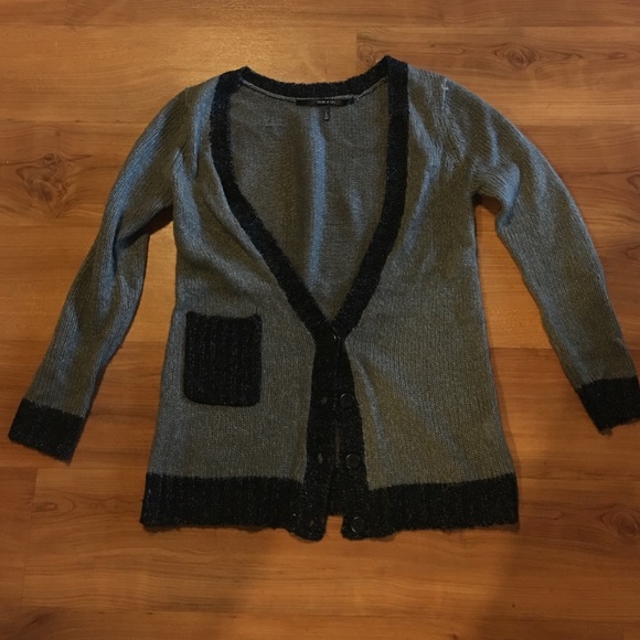Mac & Jac grey and black acrylic cardigan