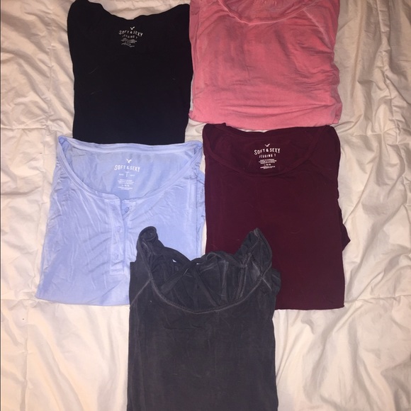 5 "soft and sexy" jegging long sleeve tshirts