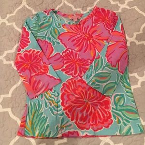 Lilly Pulitzer girls 3/4 sleeve shirt