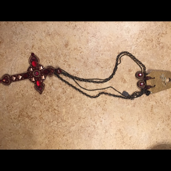 Necklace with earrings