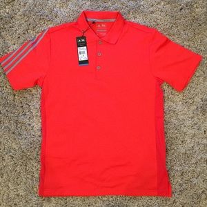 adidas Climacool Red Golf Polo